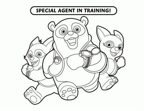 Special Agent Oso Coloring Pages Printables