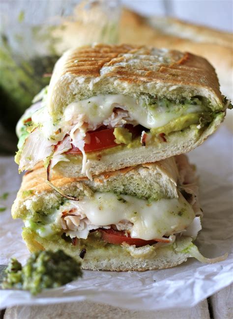 Leftover Thanksgiving Turkey Pesto Panini - Damn Delicious