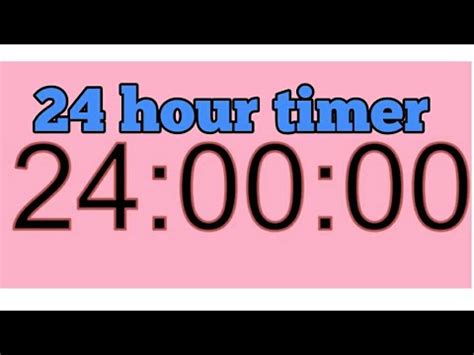 24 Hour Timer 24 Hour Countdown 24 Stunden Countdown Timer 24h timer ...