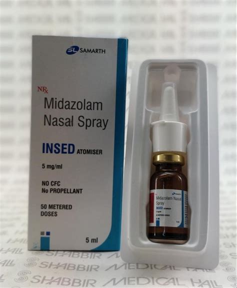 INSED ATOMISER - Midazolam 5mg/ml Nasal Spray 5ml at Rs 438 | Nayzilam ...