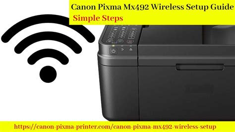 Canon Pixma Mx492 Wireless Setup Guide - Simple Steps | Wireless, Windows system, Wireless ...