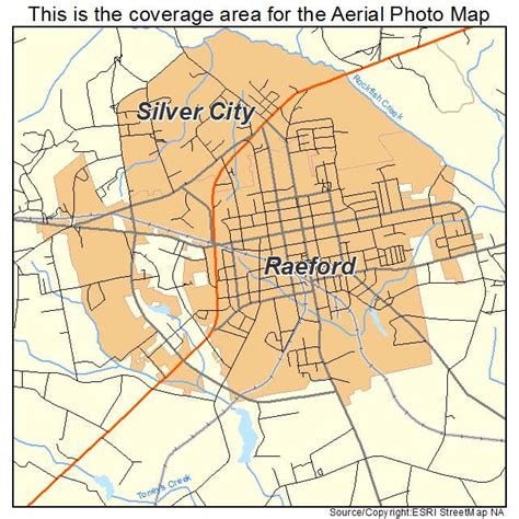 Aerial Photography Map of Raeford, NC North Carolina