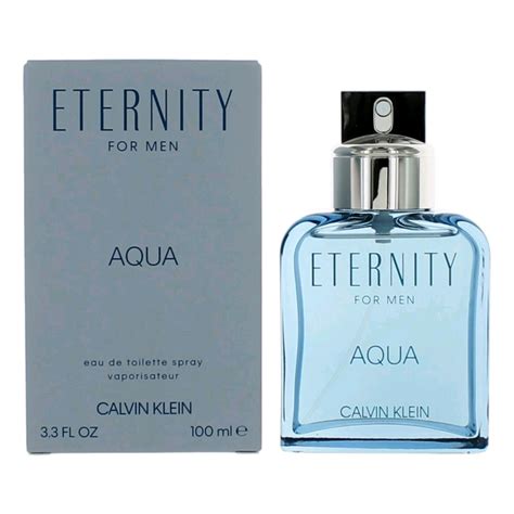 Eternity Aqua by Calvin Klein, 3.4 oz Eau De Toilette Spray for Men ...