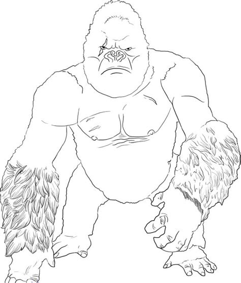 King Kong Coloring Pages Printable - Printable Word Searches