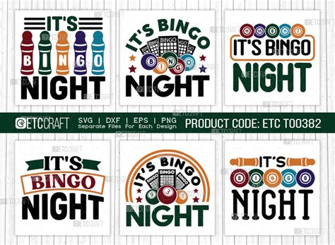 Its Bingo Night SVG Bundle, Bingo Svg, Bingo gift Svg, Bingo Games Svg ...