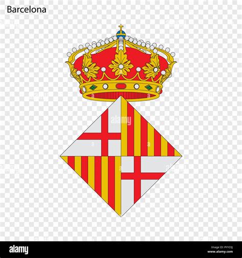 Emblem of Barcelona . City of Spain. Vector illustration Stock Vector ...