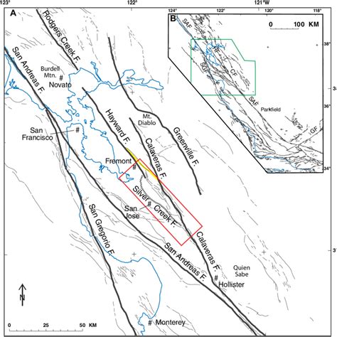 San Andreas Fault Map Bay Area