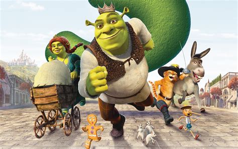 Princess Fiona, Donkey, crown, cartoon, cookie, third, 1080P, running, Puss in Boots, stroller ...