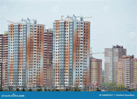 Skyscraper construction stock image. Image of double - 246850327