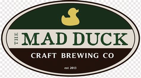 Mad Duck Craft Brewing Co The Mad Duck Beer Brewery, DUCK, food, animals, label png | PNGWing