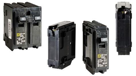 Square D Homeline 20 Amp Single-Pole GFCI Circuit Breaker HOM120GFICP ...