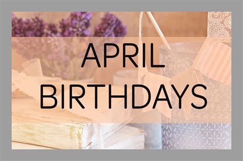 April birthdays, come in any day during your month and get 20% OFF as my gift to you! Happy ...