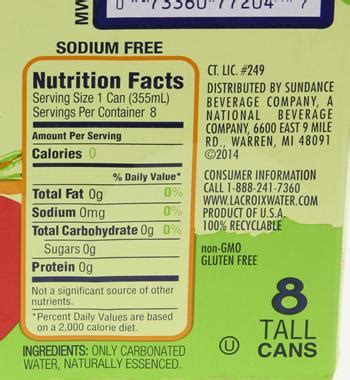 30 La Croix Nutrition Label - Label Design Ideas 2020