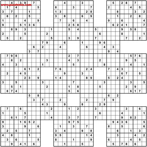 Samurai Sudoku Printable Books - Sudoku Printable