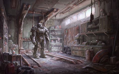 Fallout, Fallout 4, Concept Art, Video Games, Brotherhood Of Steel, Armor Wallpapers HD ...