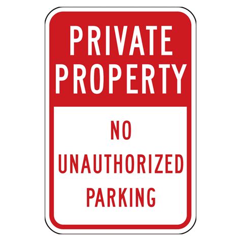 Private Property No Parking Sign | Reflective Street Signs