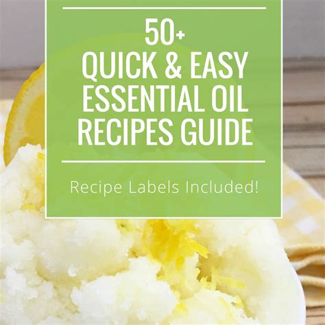 DIY GUIDE: 50+ Free Essential Oil Recipes That Are Quick & Easy ...