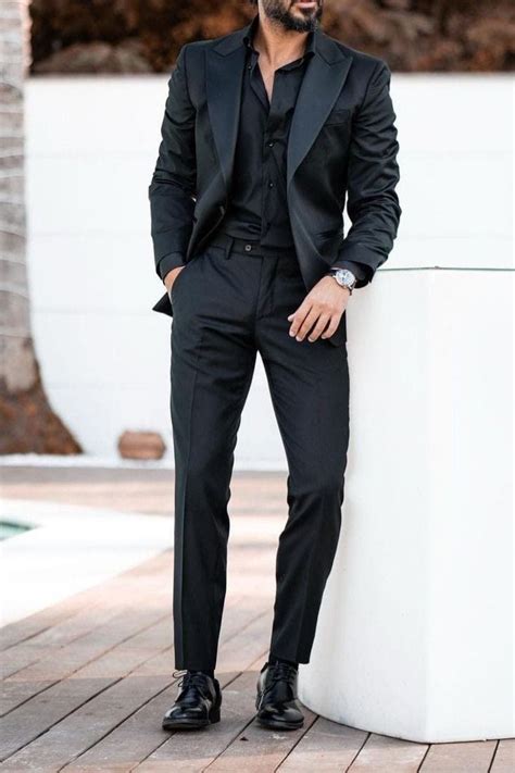 MEN PARTY SUIT Men's Clothing Men Black Suit Suit - Etsy | Black suit men, Black outfit men ...