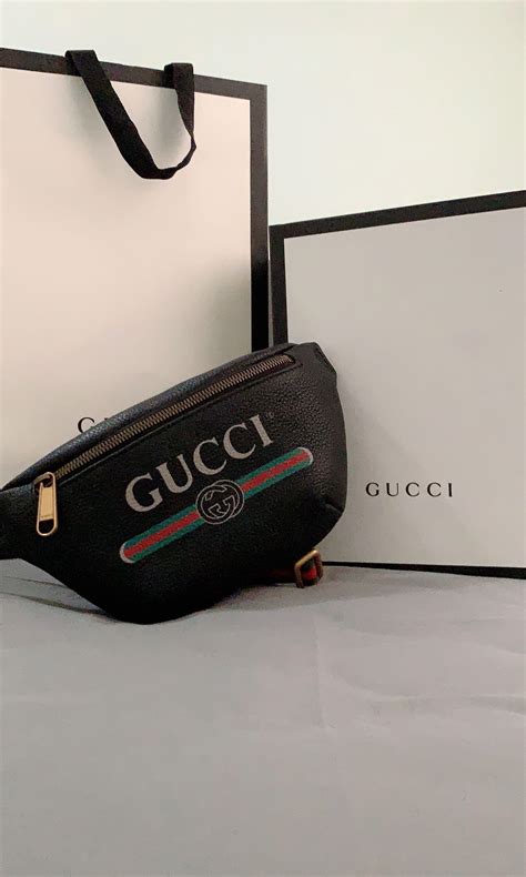 Gucci Logo Small Belt Bag, Luxury, Bags & Wallets on Carousell