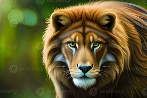 a digital painting of a lion. AI-Generated 30855778 Stock Photo at Vecteezy