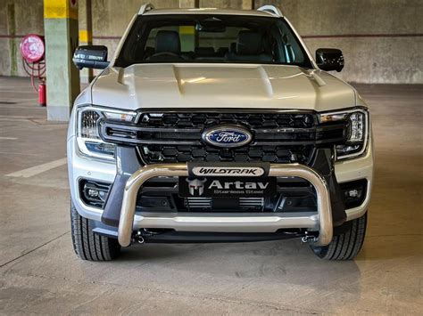 Ford Ranger Wildtrack stainless steel nudge bar 2023- Artav - The ...