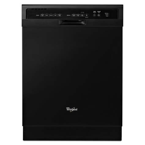 Whirlpool 54-Decibel Built-In Dishwasher (Black) (Common: 24-in; Actual: 23.56-in) ENERGY STAR ...