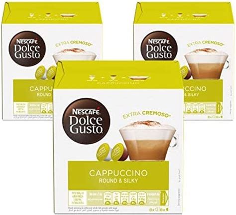 Nescafe Dolce Gusto Cappuccino, 16 Capsules, Pack of 3: Buy Online at ...