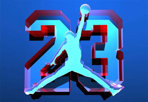 Download Blue Jordan Jumpman 23 Logo Wallpaper | Wallpapers.com