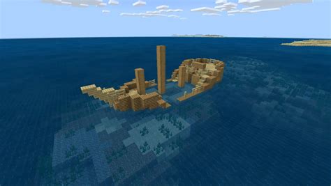 Minecraft Sunken Ship Blueprint