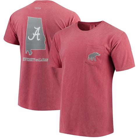 Alabama Crimson Tide Comfort Colors State T-Shirt - Crimson