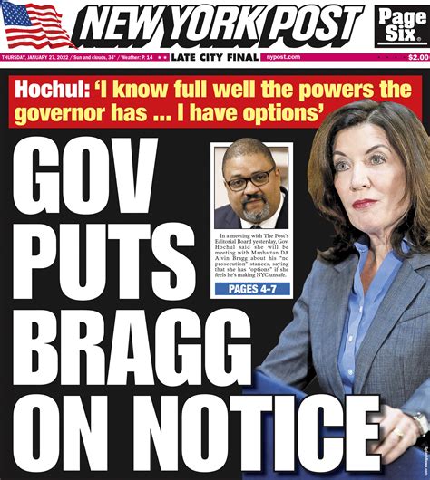 Alvin Bragg dodges questions after Gov. Hochul warns of 'powers' to ...