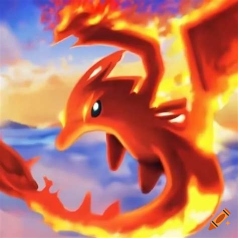 Fire flying Pokemon on Craiyon