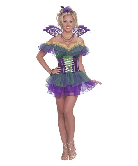 Adult Mardi Gras Fairy Halloween Costume - Mardi Gras Costumes