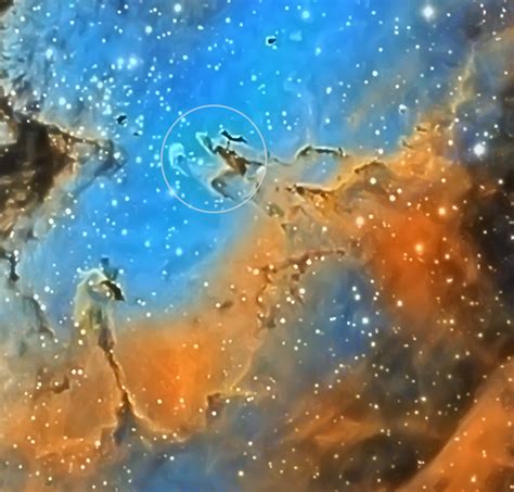 The Pillars of Creation (central region of the Eagle Nebula [M17]) - Astronomy Magazine ...