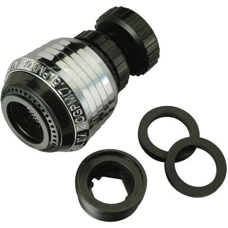 Peerless Deluxe Swivel Faucet Aerator, Chrome and Black - Walmart.com