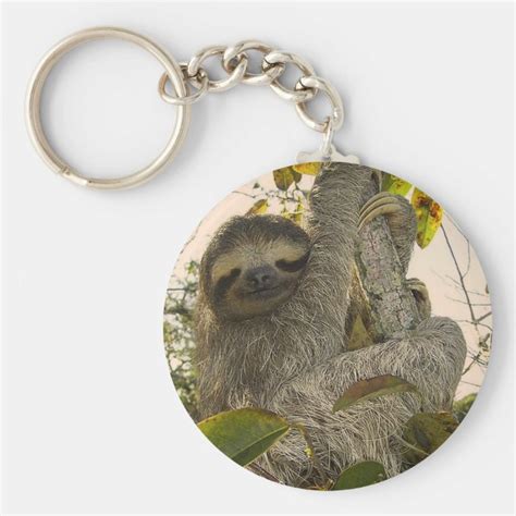 Sloth Keychain | Zazzle.com