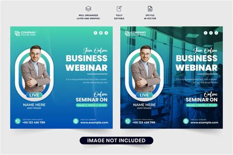 Creative webinar invitation template