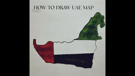 How To Draw UAE Map/Step by Step - YouTube