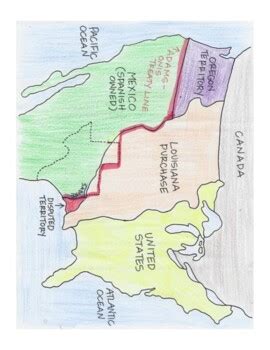 Louisiana Purchase/Adams-Onis Map by Kelli Power | TPT