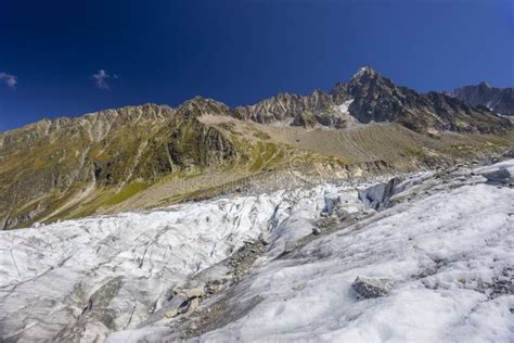 Glacier in Chamonix stock photo. Image of cloud, altitude - 265693780