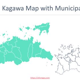 Japan Kagawa Map - OFO Maps