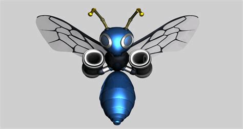 3D Buzz Bomber by FinnAkira on DeviantArt