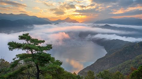 Nature Cloud Fog Landscape During Sunrise HD Nature Wallpapers | HD Wallpapers | ID #48246