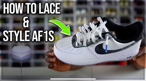 HOW TO LACE & STYLE NIKE AIR FORCE 1S - YouTube