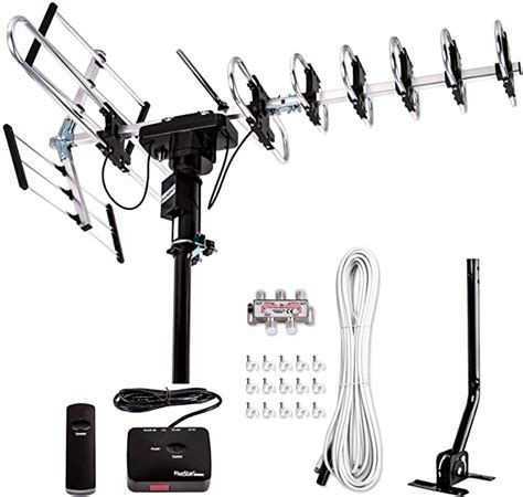 Amazon.com: [Newest 2020] Five Star Outdoor Digital Amplified HDTV Antenna - up to 200 Mile Long ...