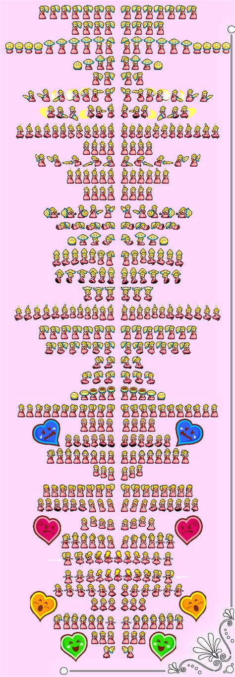 Super Princess Peach Sprites by deep4t on DeviantArt