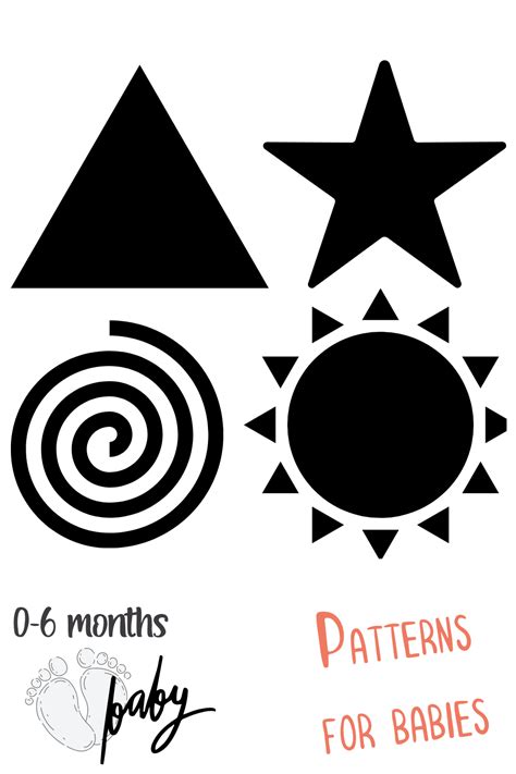 Patterns for babies. in 2020 | High contrast images, Black and white baby, Pattern