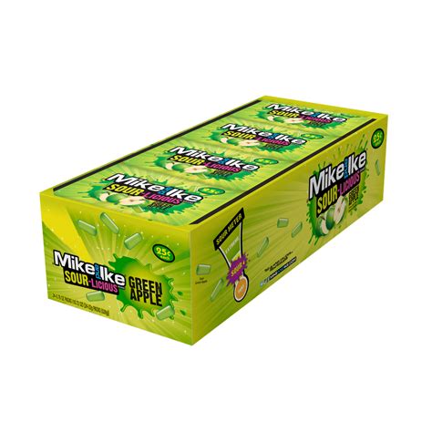 Mike & Ike Sour-Licious Green Apple .78 oz Pouches - 24 Pack - Walmart ...