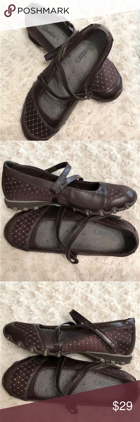 Skechers Leather and Satiny Fabric Mary Janes | Skechers mary janes ...