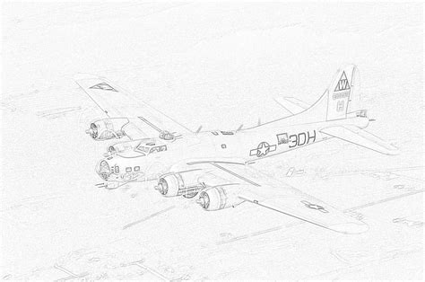 World War II in Pictures: Coloring Pages World War II Bombers